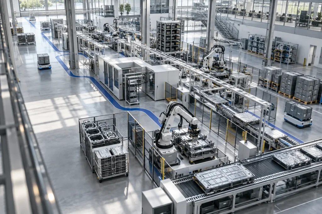 Connected automated manufacturing environment